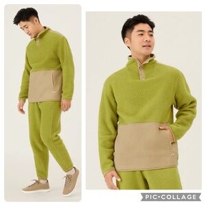 Allbirds Lime Green Fluff Fleece Pullover